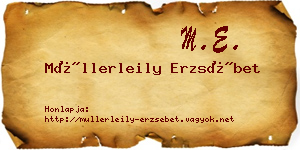 Müllerleily Erzsébet névjegykártya